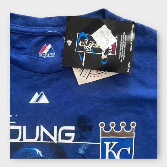 2009 Zack Greinke Kansas City Royals Cy Young Award T-Shirt Majestic Mens XL NWT - Picture 4 of 9